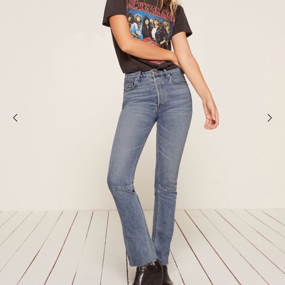 HP 🎊 REFORMATION Petite Brooke High Jean NWT - Picture 2 of 8